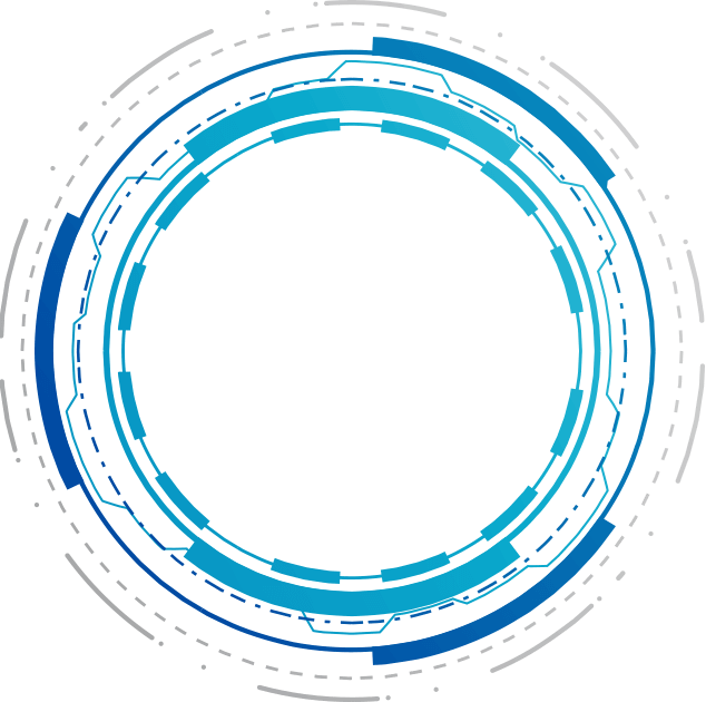 Abstract shape representing features of tokenization platforms