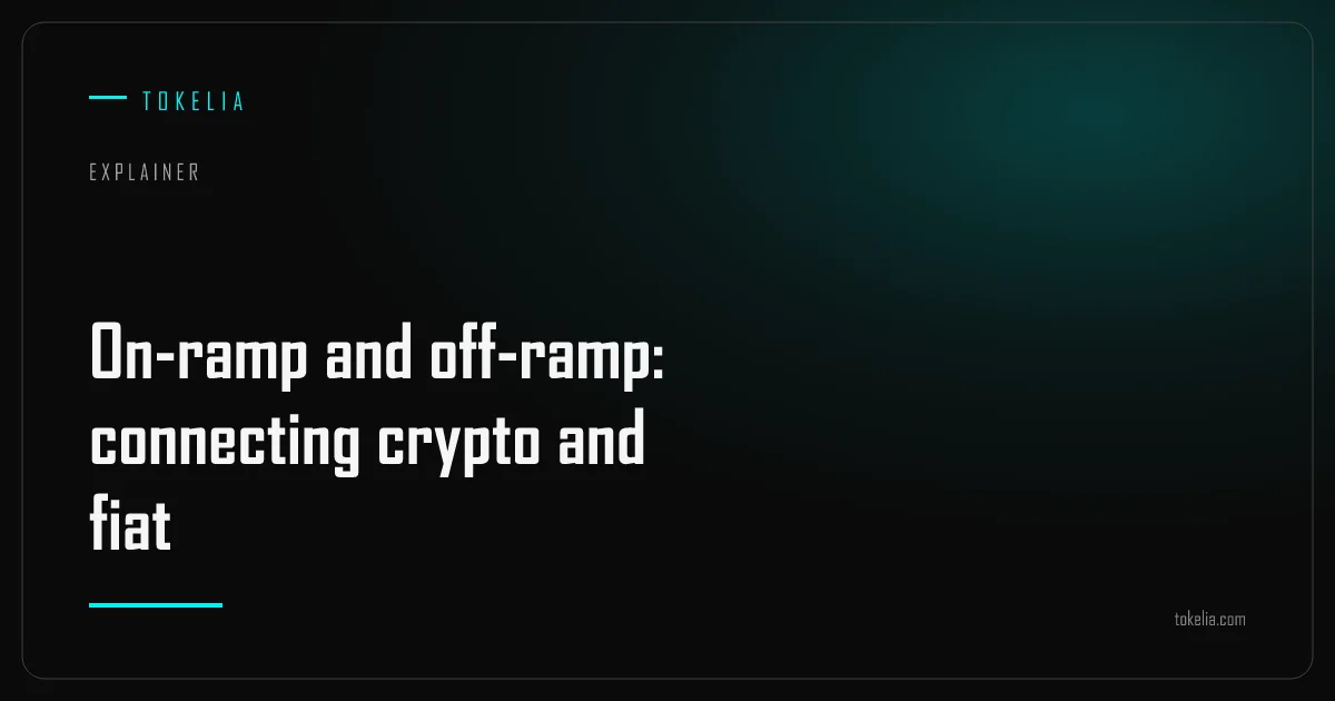A two-way bridge between a fiat bank account and a crypto wallet