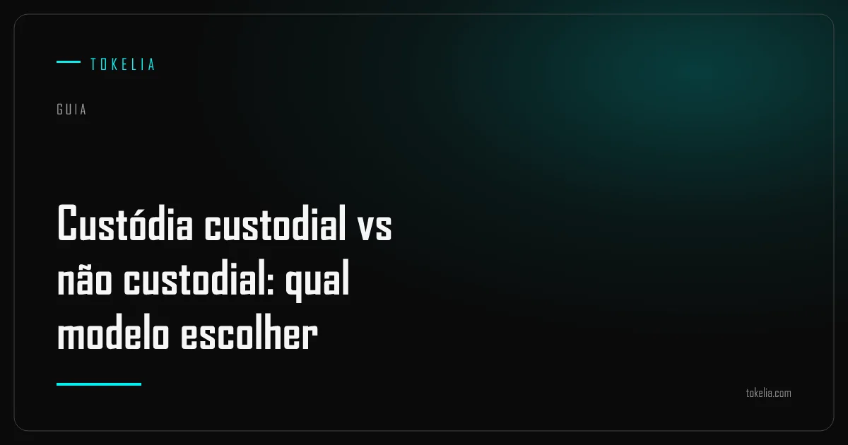Chaves privadas sob controle do usuário final em vez da plataforma, ilustrando a custódia não custodial