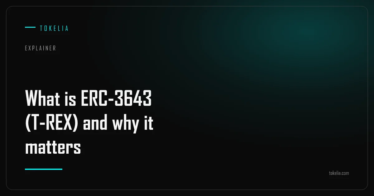 A permissioned token contract checking identity and compliance before allowing a transfer, representing ERC-3643