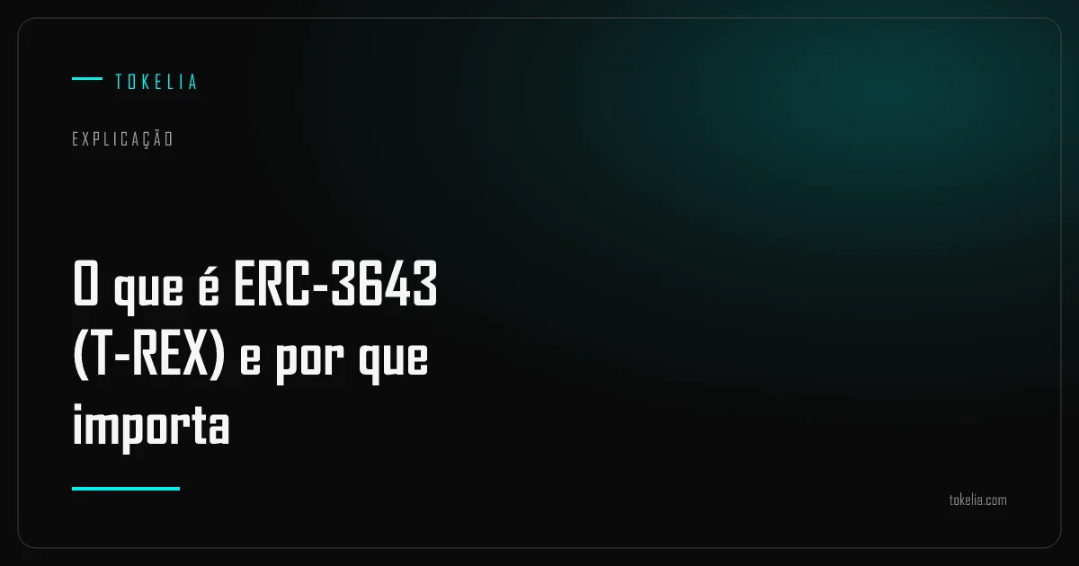 Um contrato de token permissionado verificando identidade e compliance antes de autorizar uma transferência, representando o ERC-3643