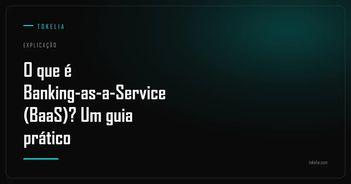 Uma instituição licenciada, uma plataforma BaaS e um app de marca própria conectados por chamadas de API