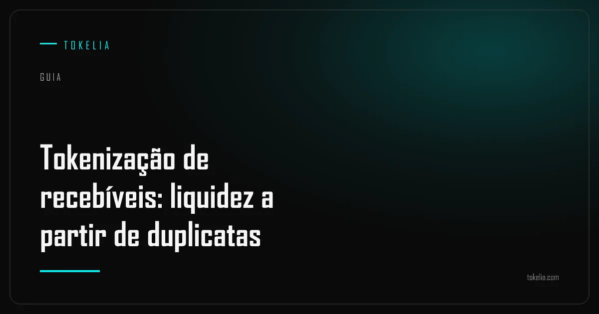 Um recebível tokenizado, financiado por investidores e pago no vencimento