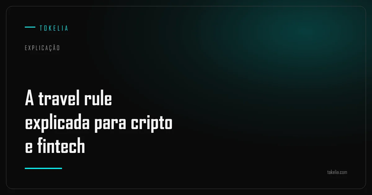 Dados do originador e do beneficiário viajando junto com uma transferência cripto entre duas instituições reguladas